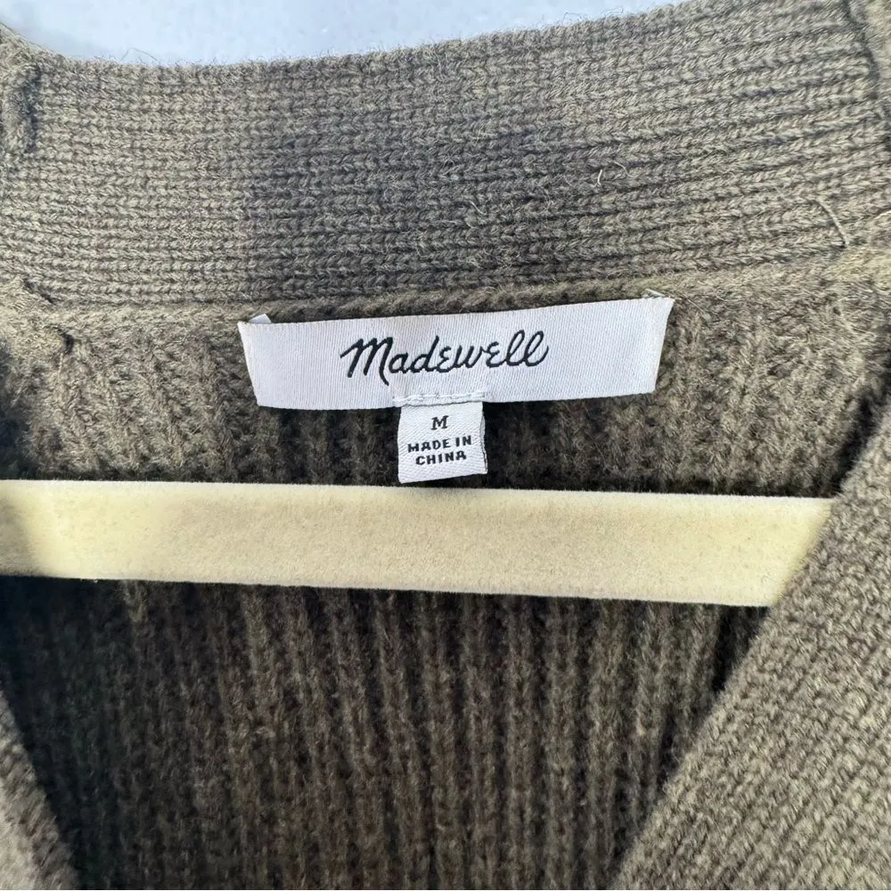 Madewell Henley Sweater Dress size medium - Image 5