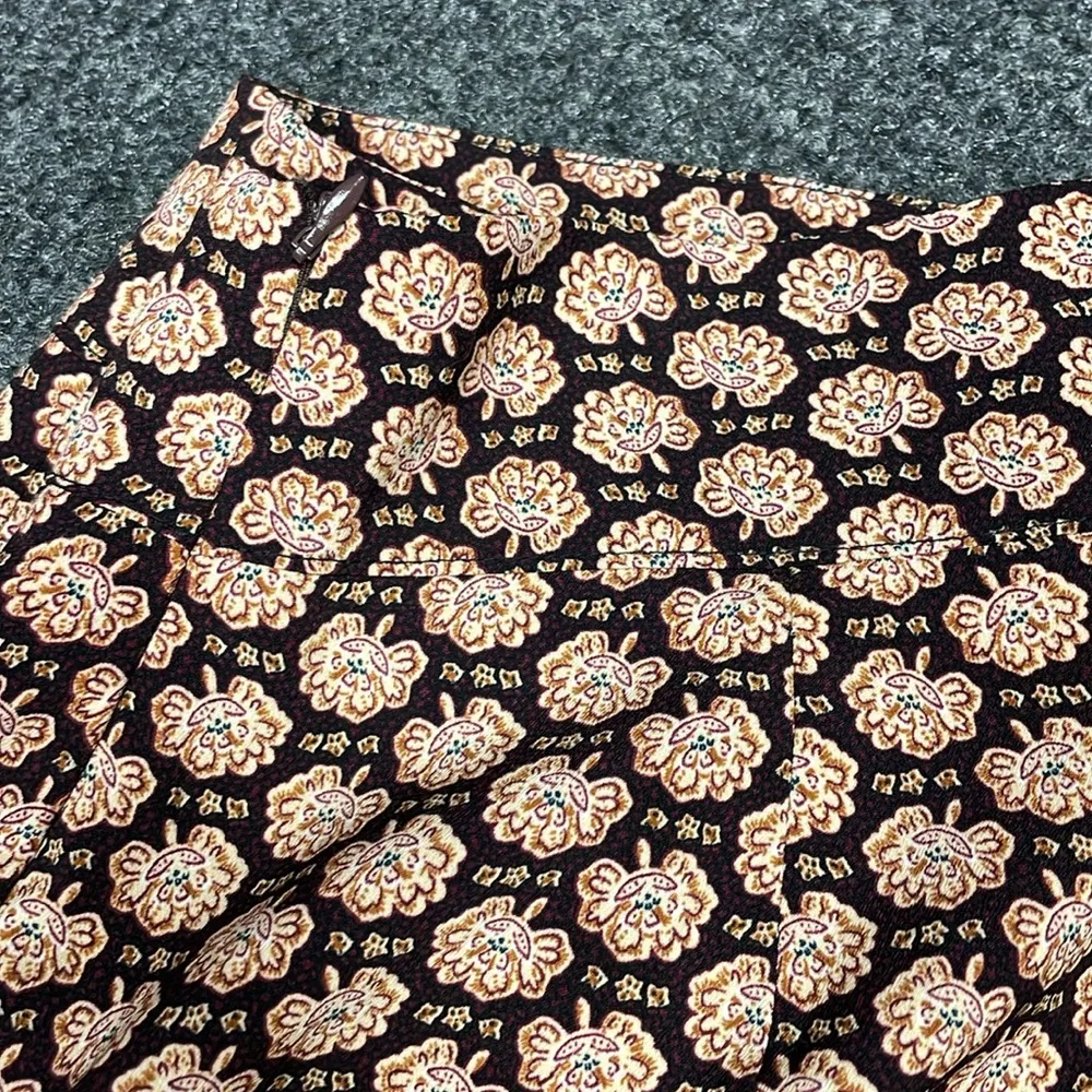 Anthropologie Bishop + Young Gypsy Wide Leg Pant NWT Size Small Tile Print Red - Image 5