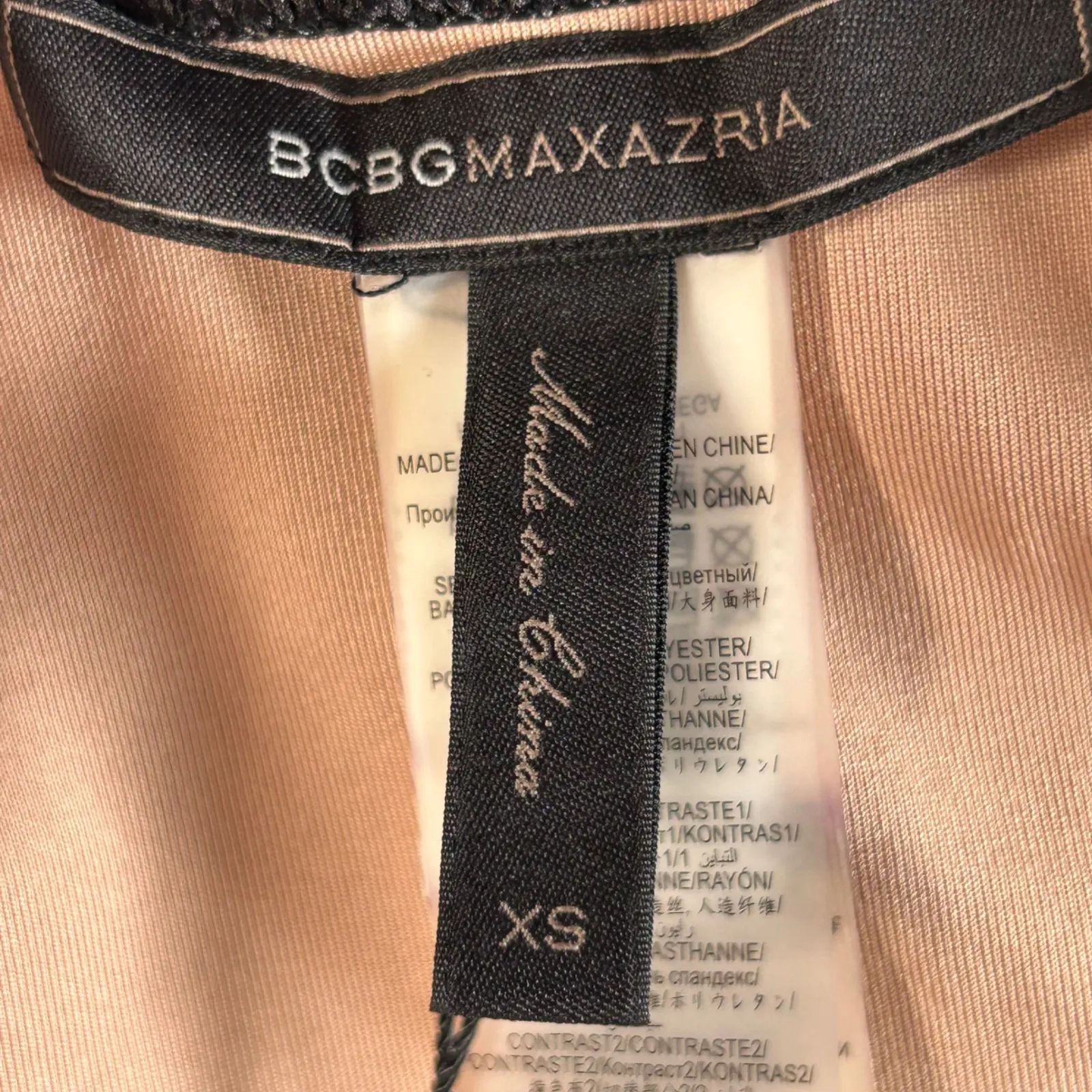 BCBGMAXAZRIA Black Mesh Halter Tank Top Sheer Cutout Racerback Size XS - Image 8