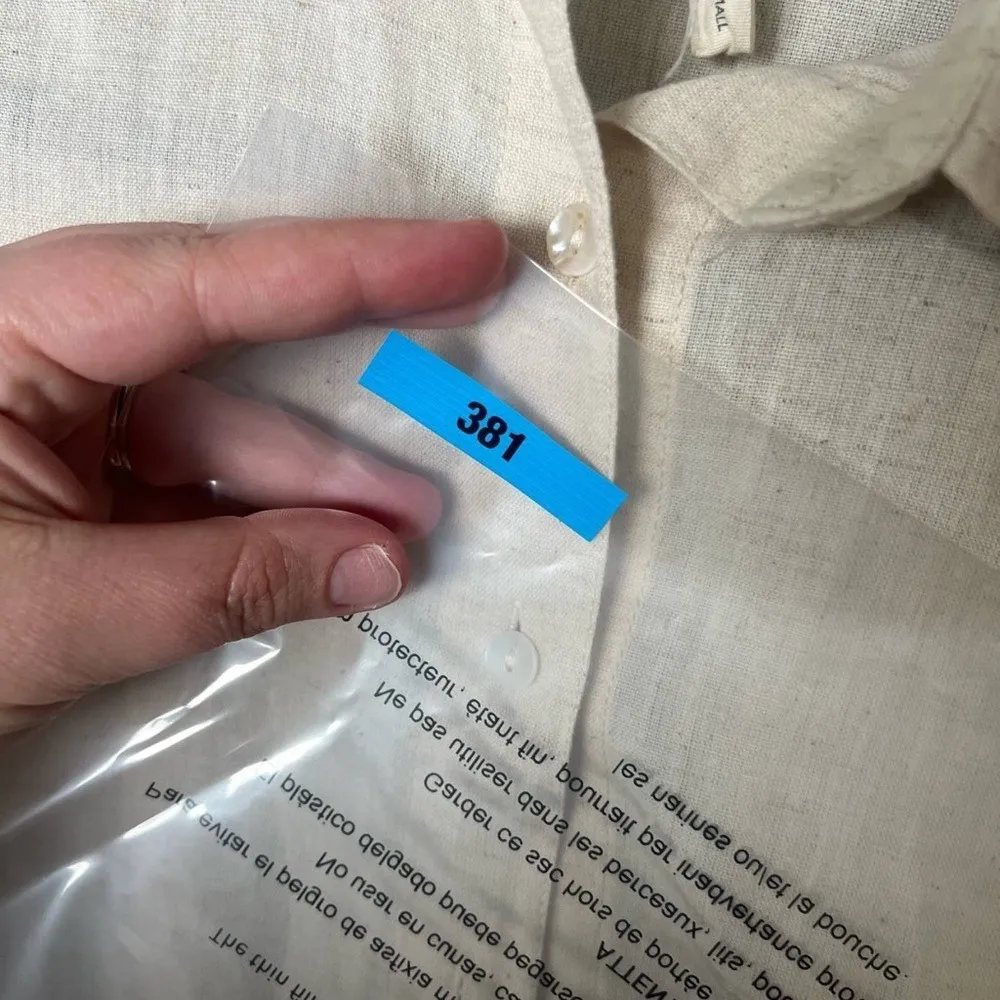 Mira Boutique Woman Size XS‎ Modest Belted Shirt Midi long sleeve Dress - Image 6