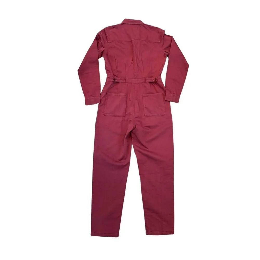 Outerknown Women's Long sleeve Burgundy S.E.A.
JumpSuit Size XS - Image 3
