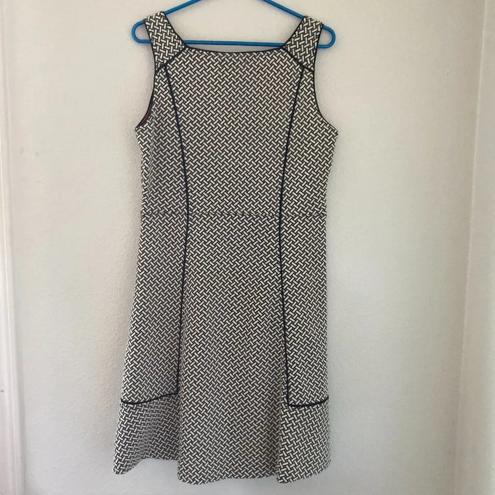 Lands' End Knit Basket Weave Patterned Dress - Image 2