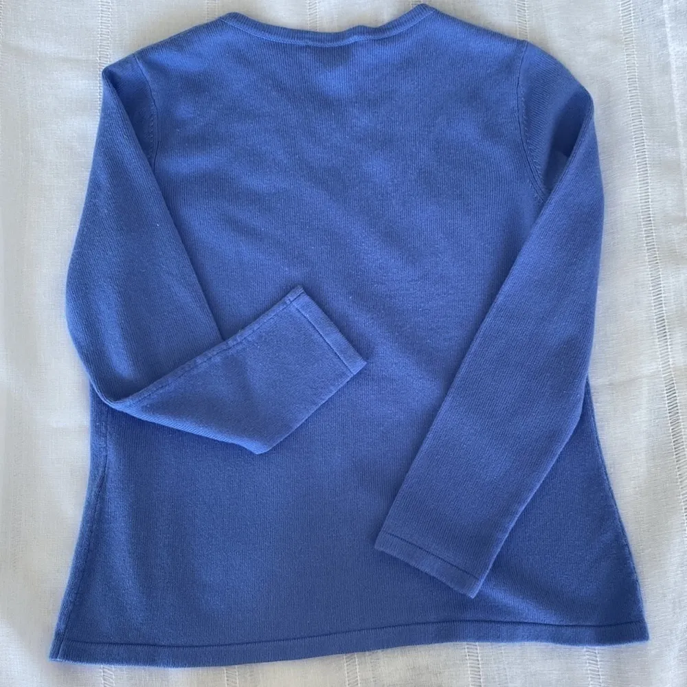 Appleseed cerulean blue snow cardigan. - Image 7