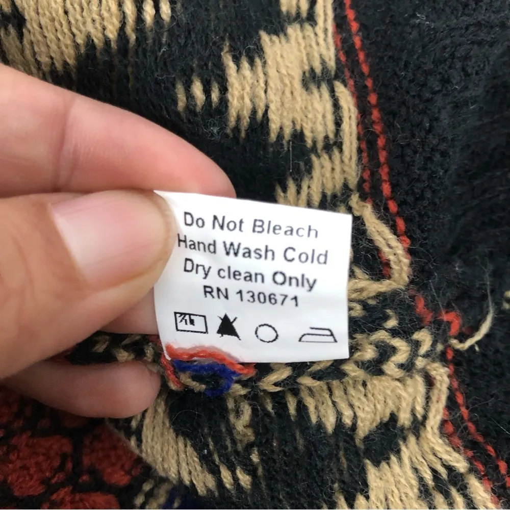 Selfie Couture Open Sweater Cardigan S/M Aztec style knitted southwest print Size undefined - Image 5