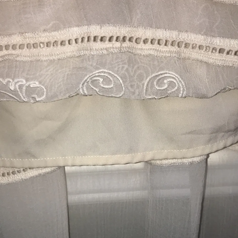 Kimchi Blue Women’s Cream Embroidered Eyelet Design Semi-Sheer Maxi Dress - Image 9