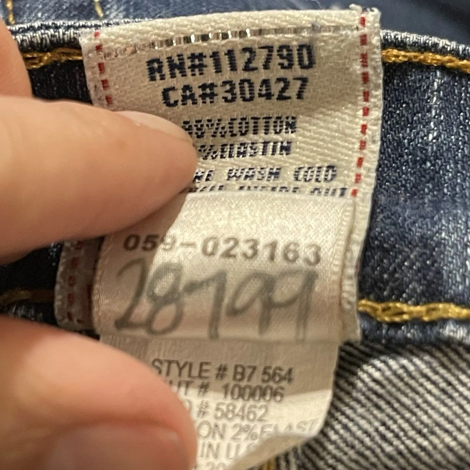 VINTAGE Y2K True Religion Womens BECKY Bootcut Jeans Sz 28 Low Rise 2000’s - Image 13