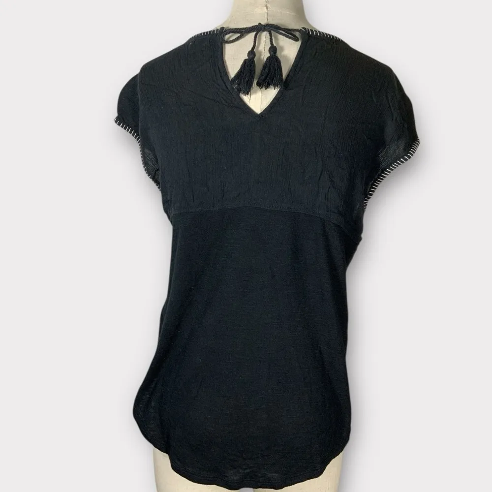 Women’s Hollister Embroidered Boho Blouse Size M - Image 6