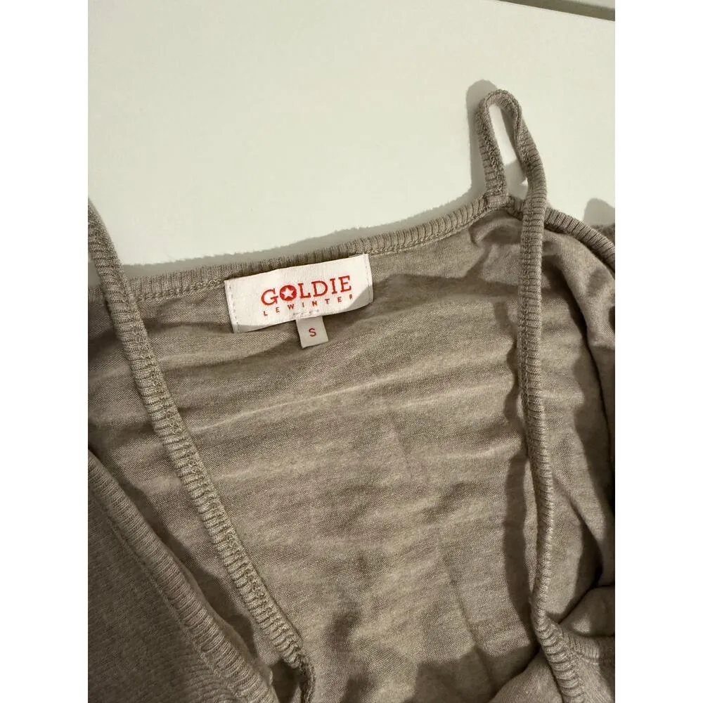 $207 New Goldie Ribbed Maxi Dress - Taupe - Small - Image 5