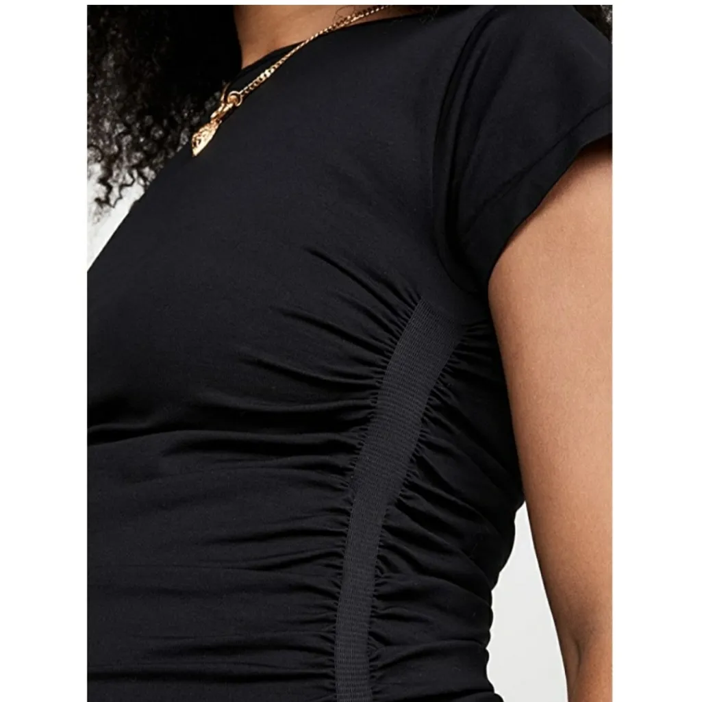 BLANQI Everyday Maternity Cap Sleeve Dress M/Large NWT Black Size undefined - Image 5