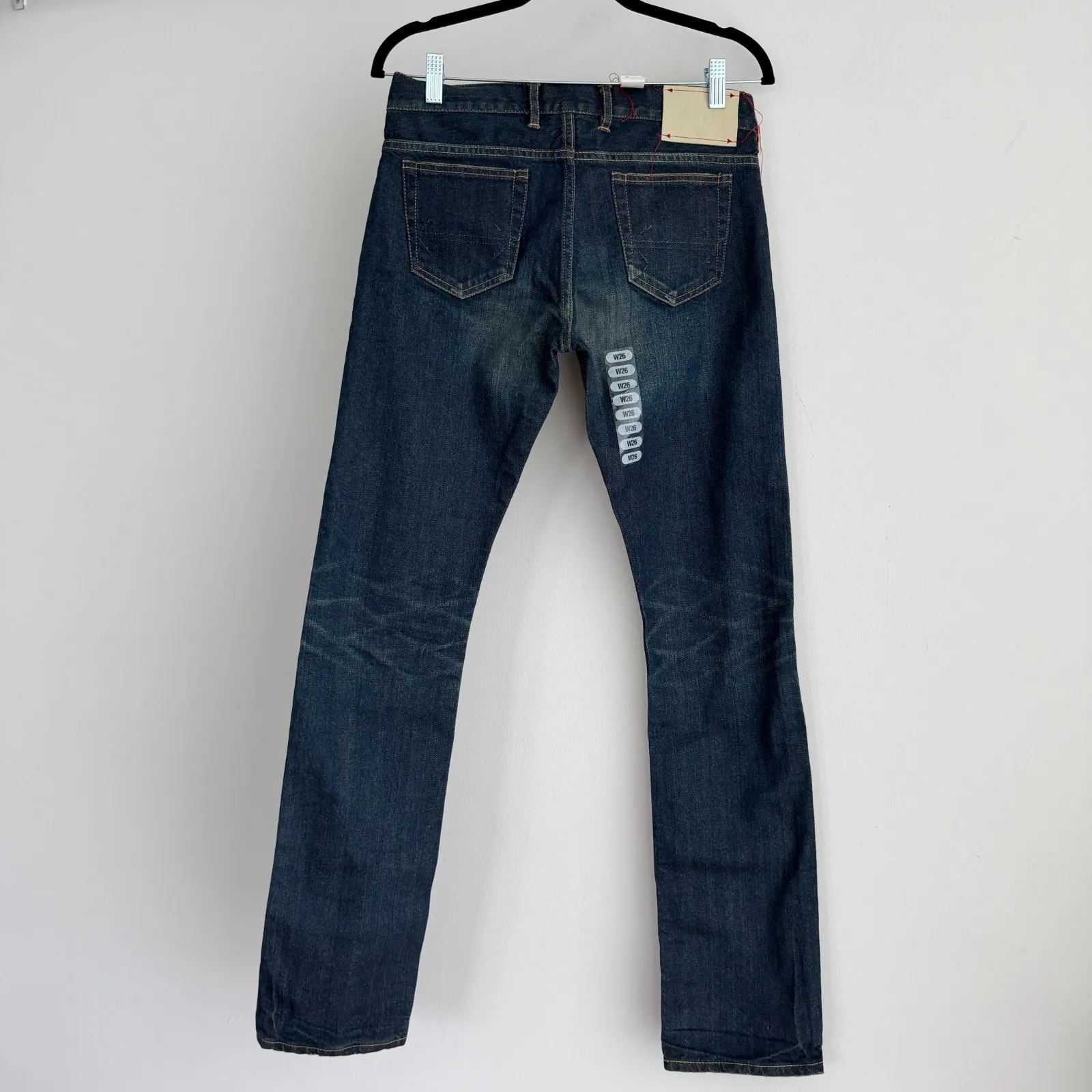 Project 5EP X Styleforum Womens Mens 26x32 Japanese Selvedge Redline Honeycomb Blue Size 26 - Image 7