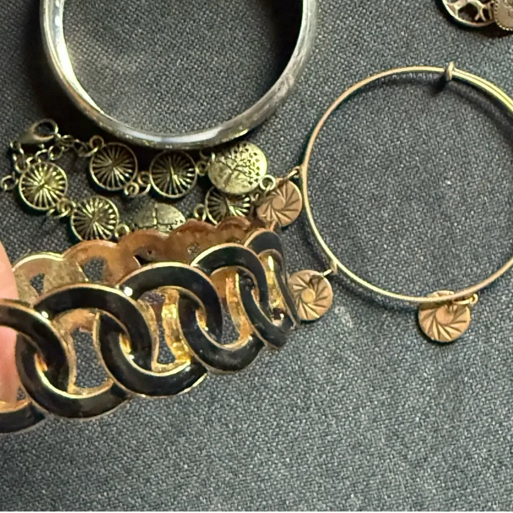 Bracelets Lot Fun Boho and Classic Styles Gold - Image 5