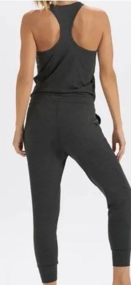 Vuori Lux Racerback Charcoal Gray Jumpsuit Large One Piece - Image 2