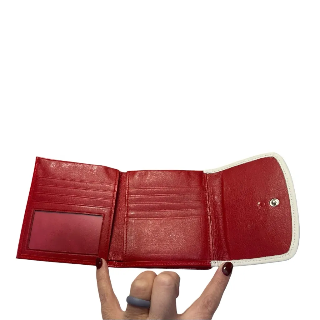 Vintage Rolfs Red Calfskin Leather Wallet | Coin Purse | Snap Closure - Image 6