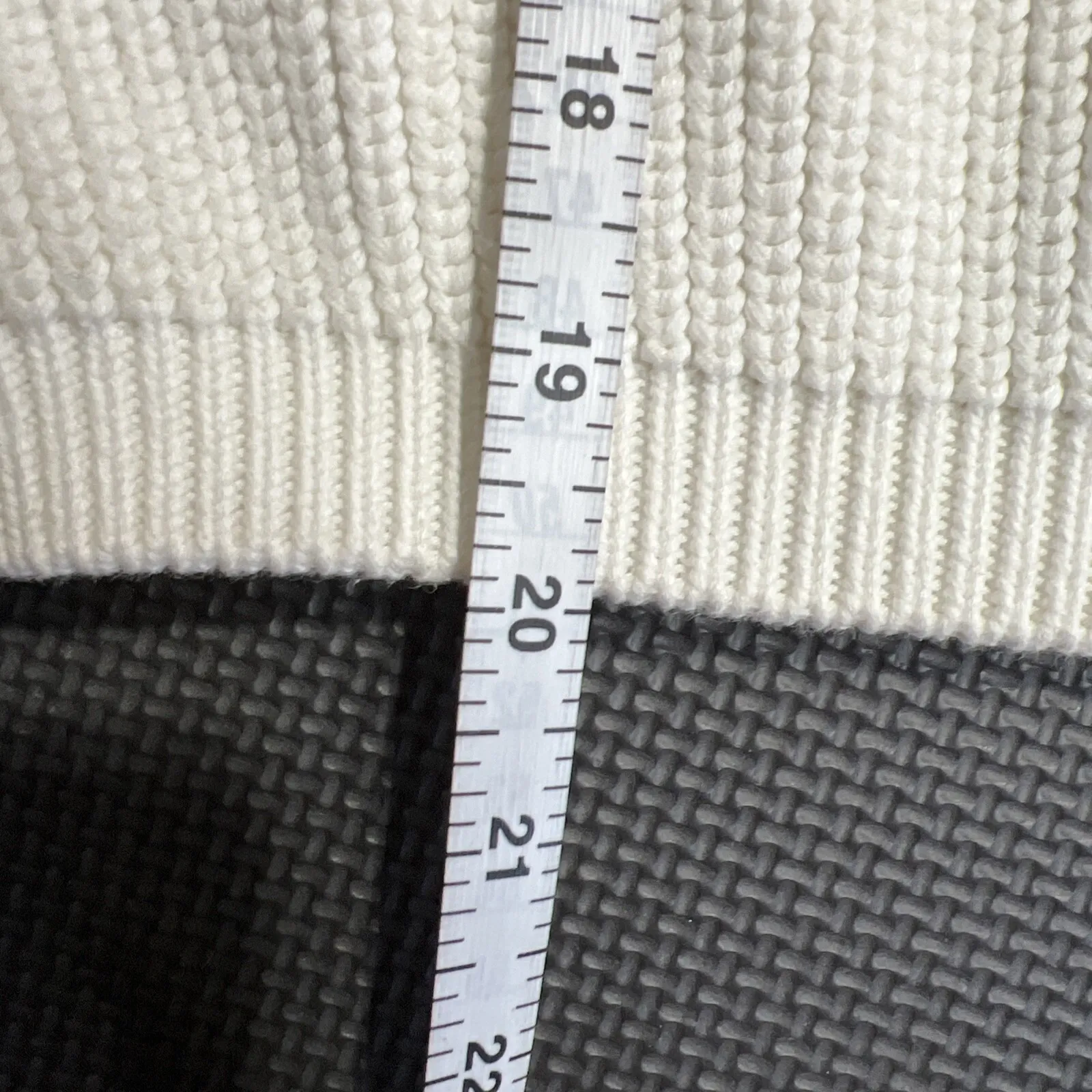 Faherty Pacifica Sweater Organic Cotton White Preppy Pullover Sz XS Heavyweight - Image 12