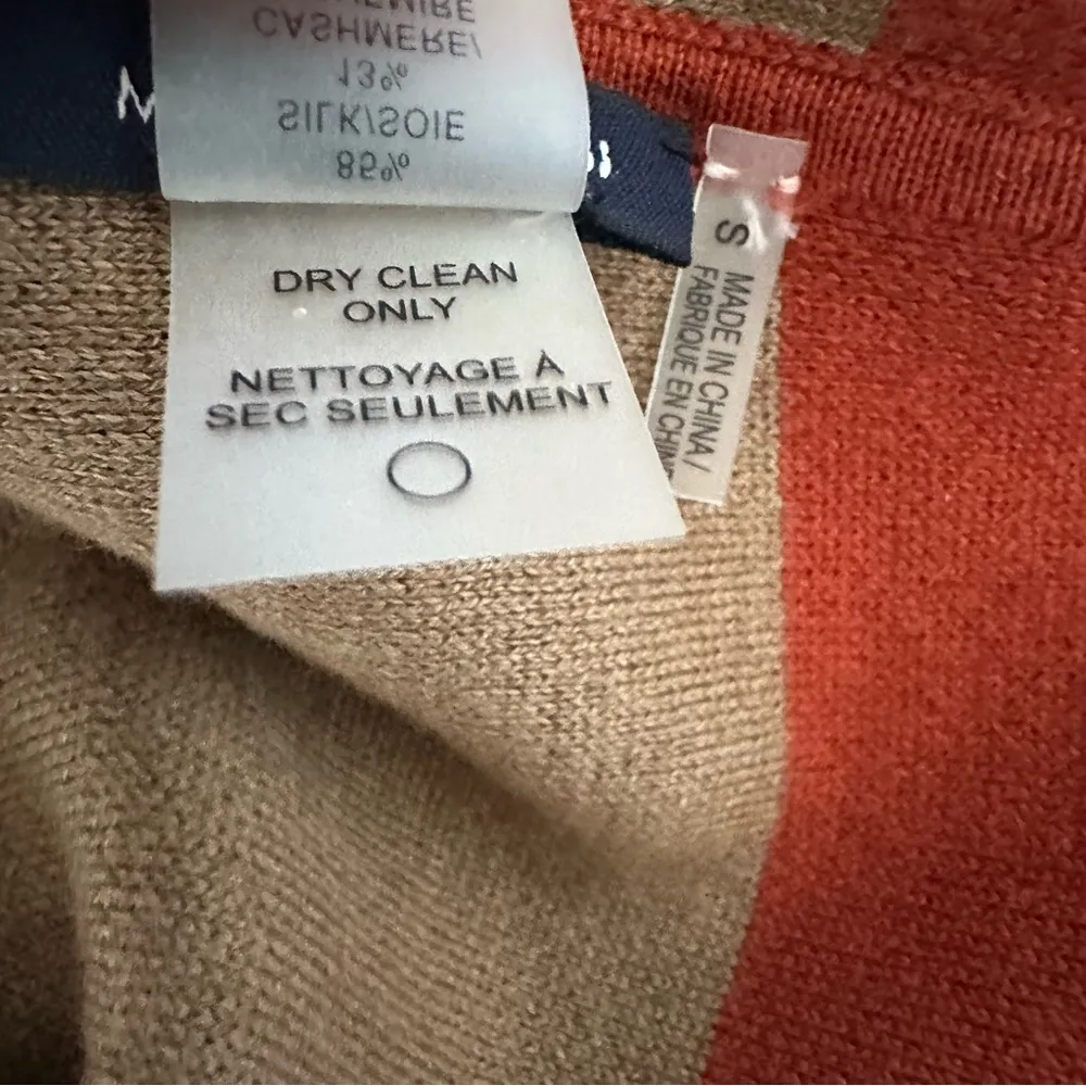 Magaschoni Women’s Cashmere & Silk Orange Tank Bodycon Dress Small - Image 4