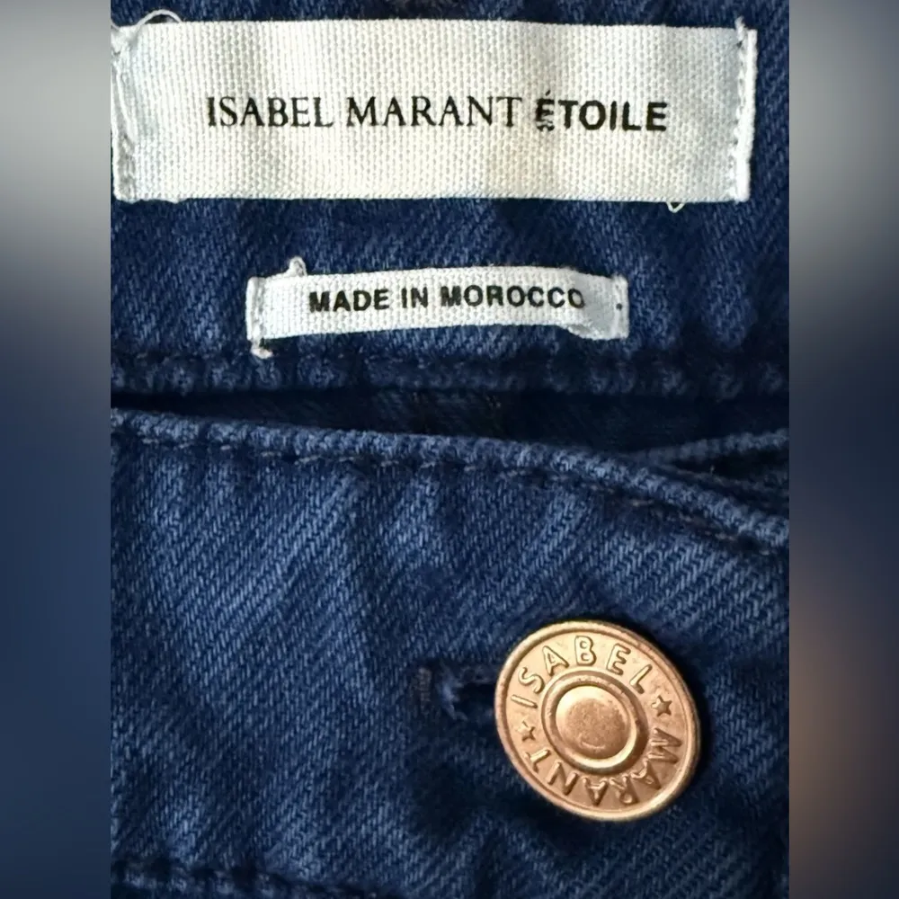Isabel Marant Etoile Skirt Button Front Blue Denim Size 38 - Image 6