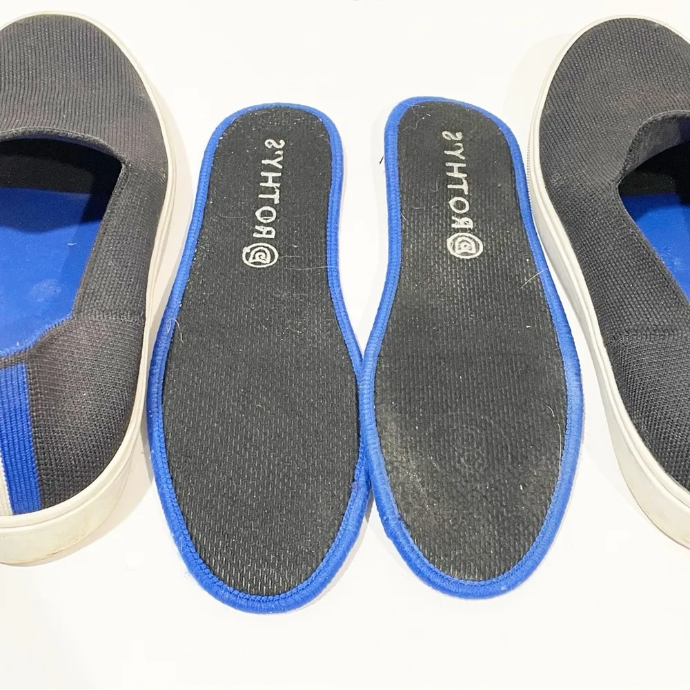 Rothy's The Sneaker Womens Size 8 Black Slip On Sneakers Shoes - Image 5