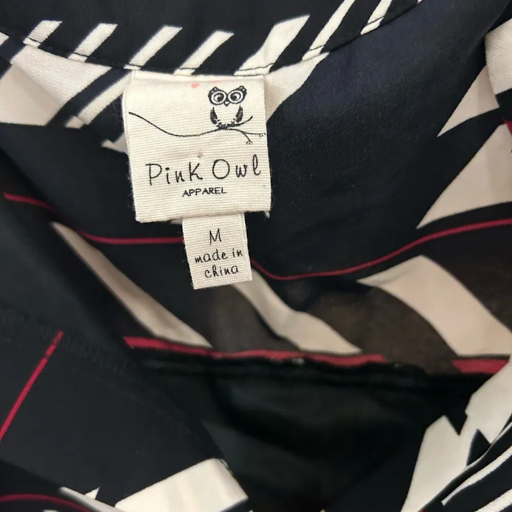 Pink Owl-Hello miss dress! Beautiful!Medium! Great feel! Artsy-versatile NEW - Image 3