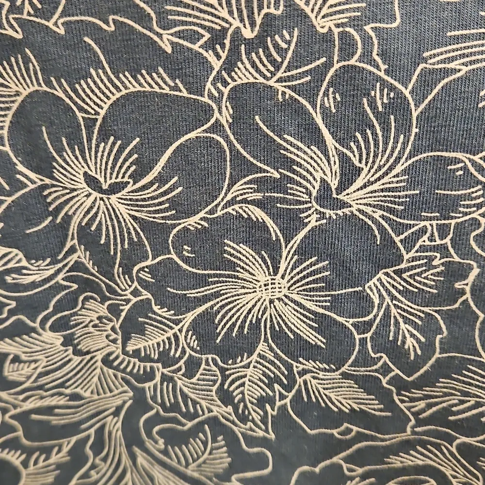 💕PACT💕 Fit & Flare Midi Dress ~ Looking Glass Floral Slate Blue Medium M NWOT - Image 11