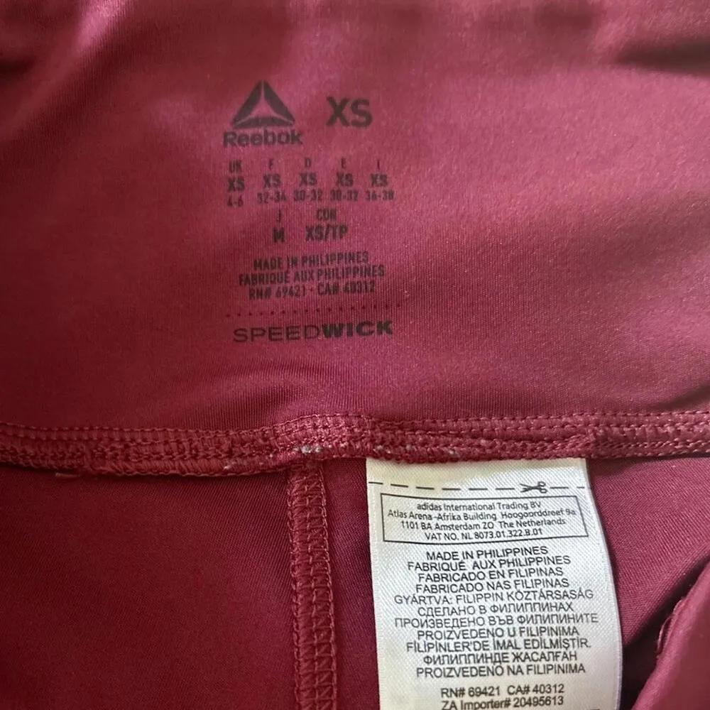 Reebok Speedwick Pink Athletic Ankle Leggings XS - Image 6