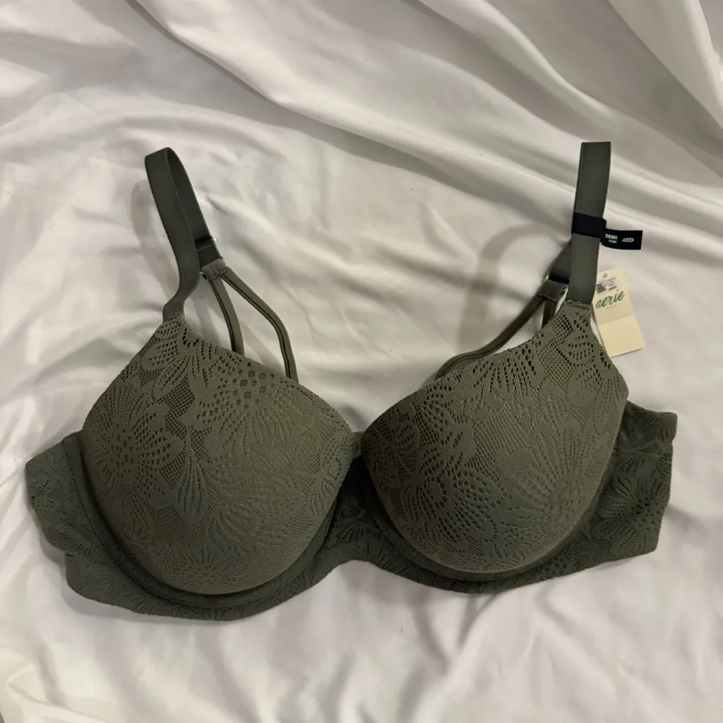 NWT Aerie Sunnie Bloom Lace Demi Push Up Bra - Image 6