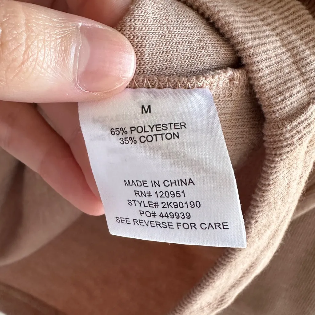 Hippie Rose Ribbed Corduroy Blush Pink Shirt Jacket, Casual Shacket, Size Medium - Image 9