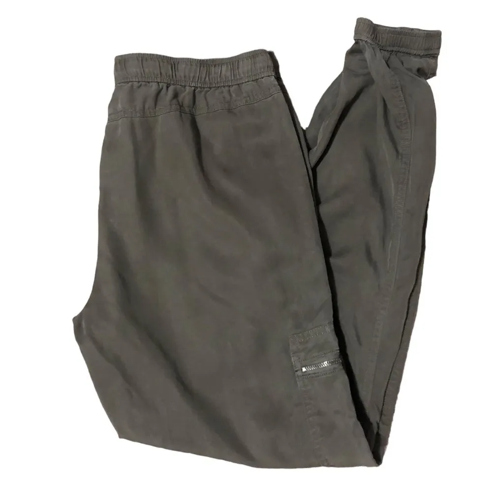 Market & Spruce Stitch Fix Jogger Pant Sz.S Olive Green Drawstring Waist Tencel - Image 2