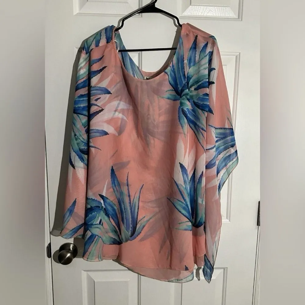 Show Me Your MuMu Zsa Zsa one‎ shoulder dress tropical sz small - Image 3