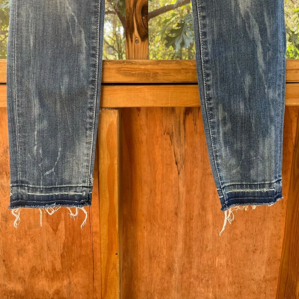 Anthropologie Pilcro And The Letterpress Distressed Skinny Jeans Size 29 - Image 5