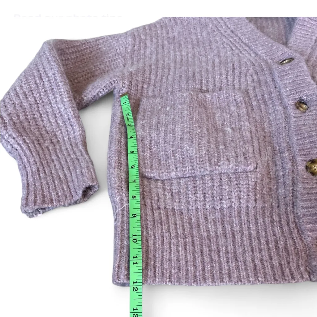 Zara lilac button front cardigan size small for women’s - Image 4