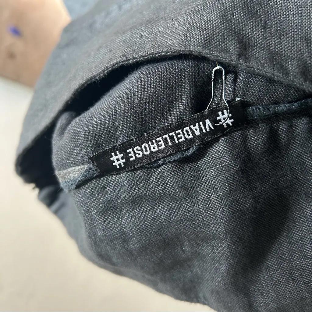 Via delle Rose Linen Harem Pants Lagenlook Drop - Image 5