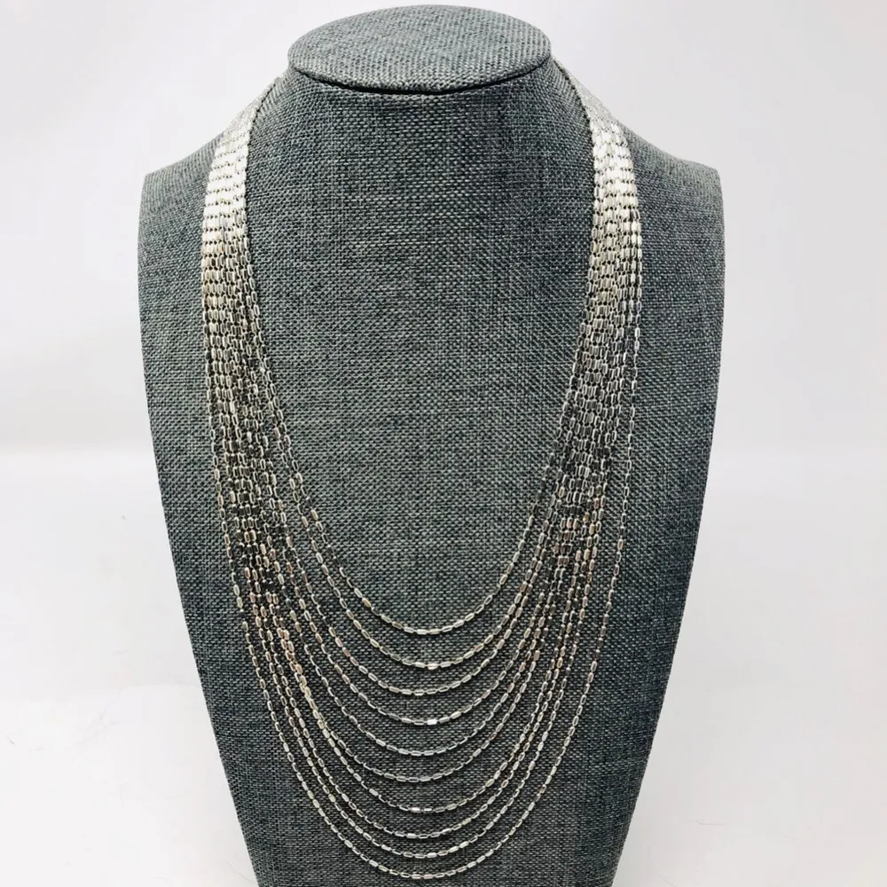 Sterling silver cleopatra necklace, made in Italy - Image 8