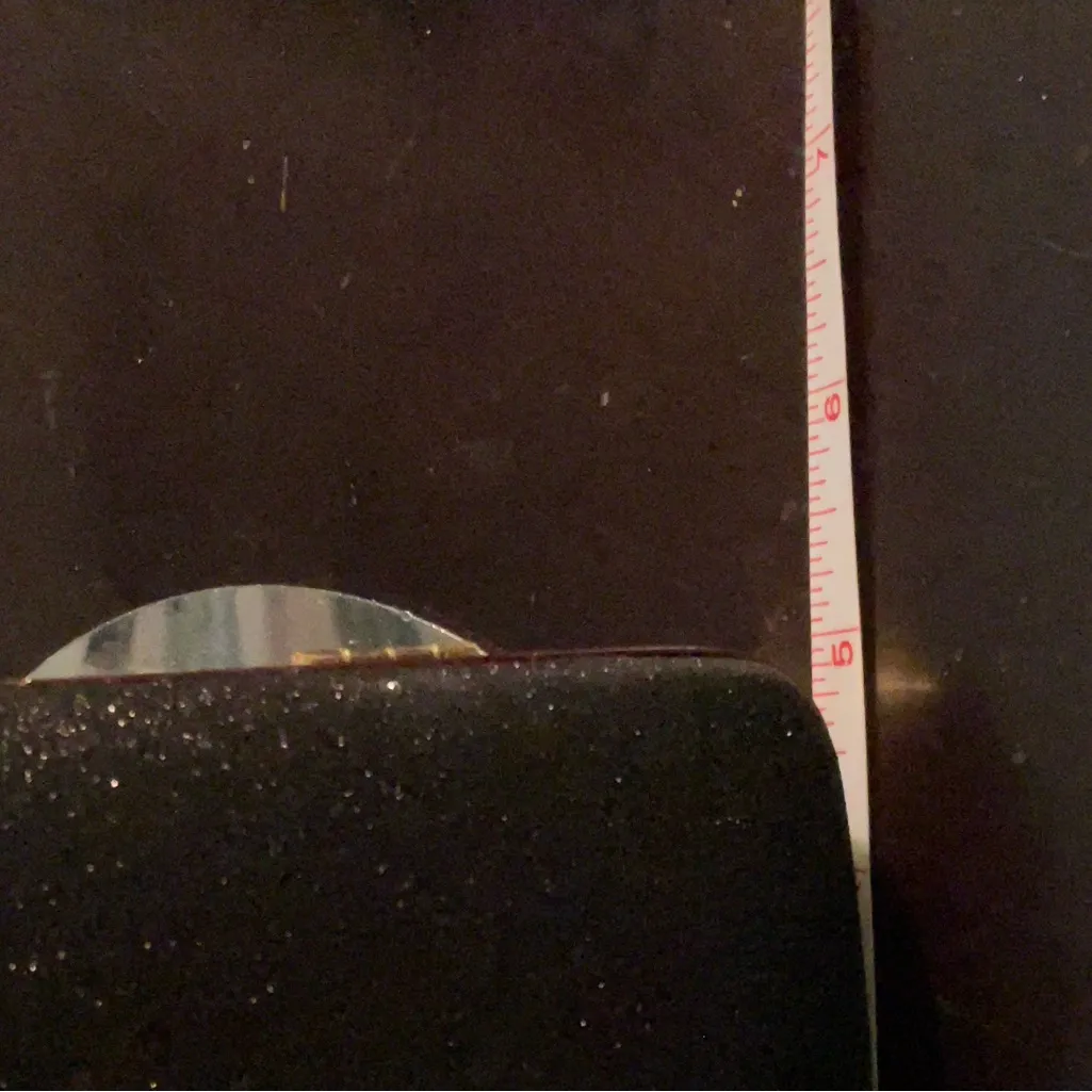 Elegant Black Evening Bag/Clutch With a Faux Diamond Clasp. 5X7” NWOT. - Image 9