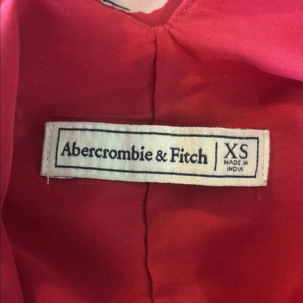 Abercrombie & Fitch Red Floral Midi Dress - Image 9