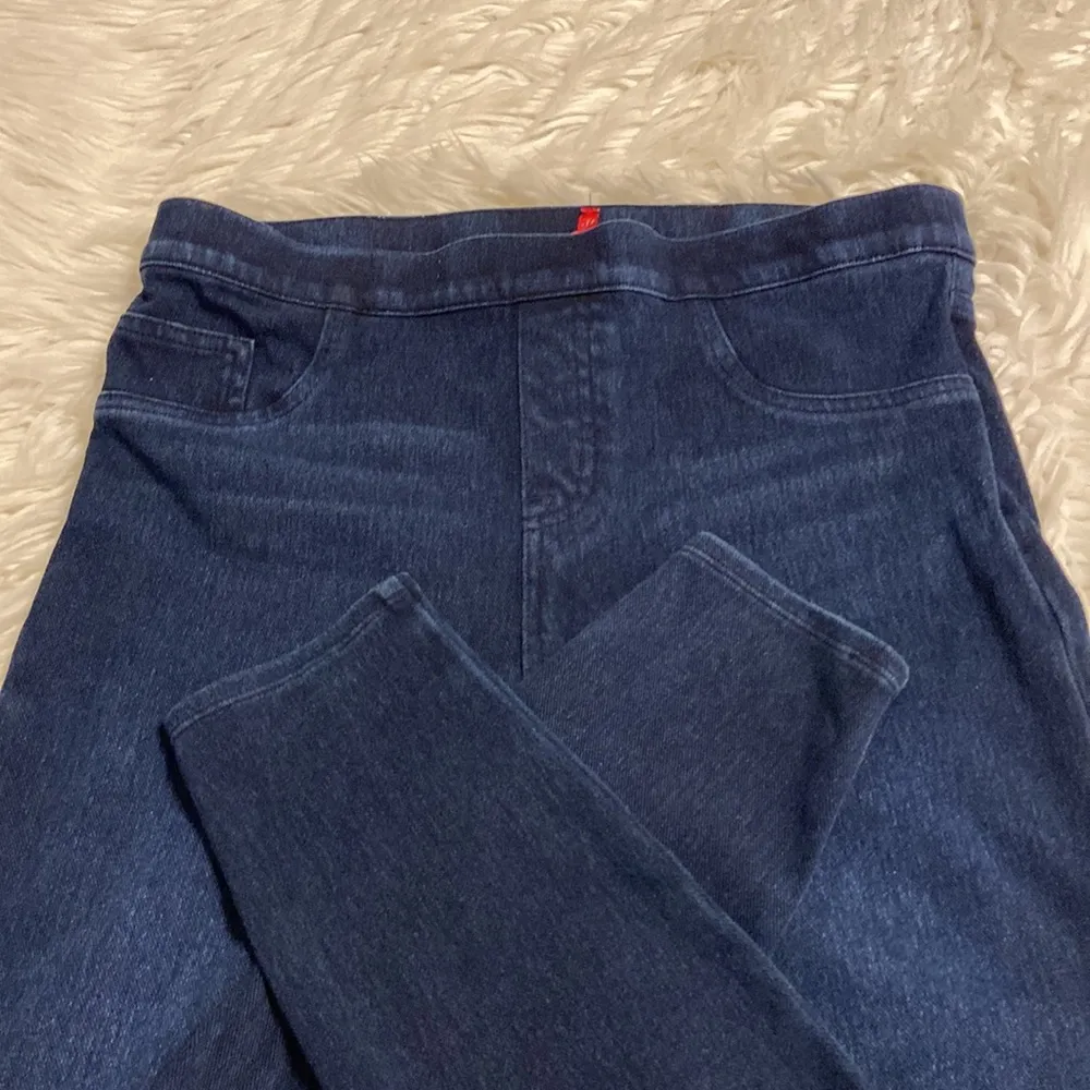 SPANX Jeans size L BNWOT inseam 27” waist 30” elastic please see all photos - Image 11