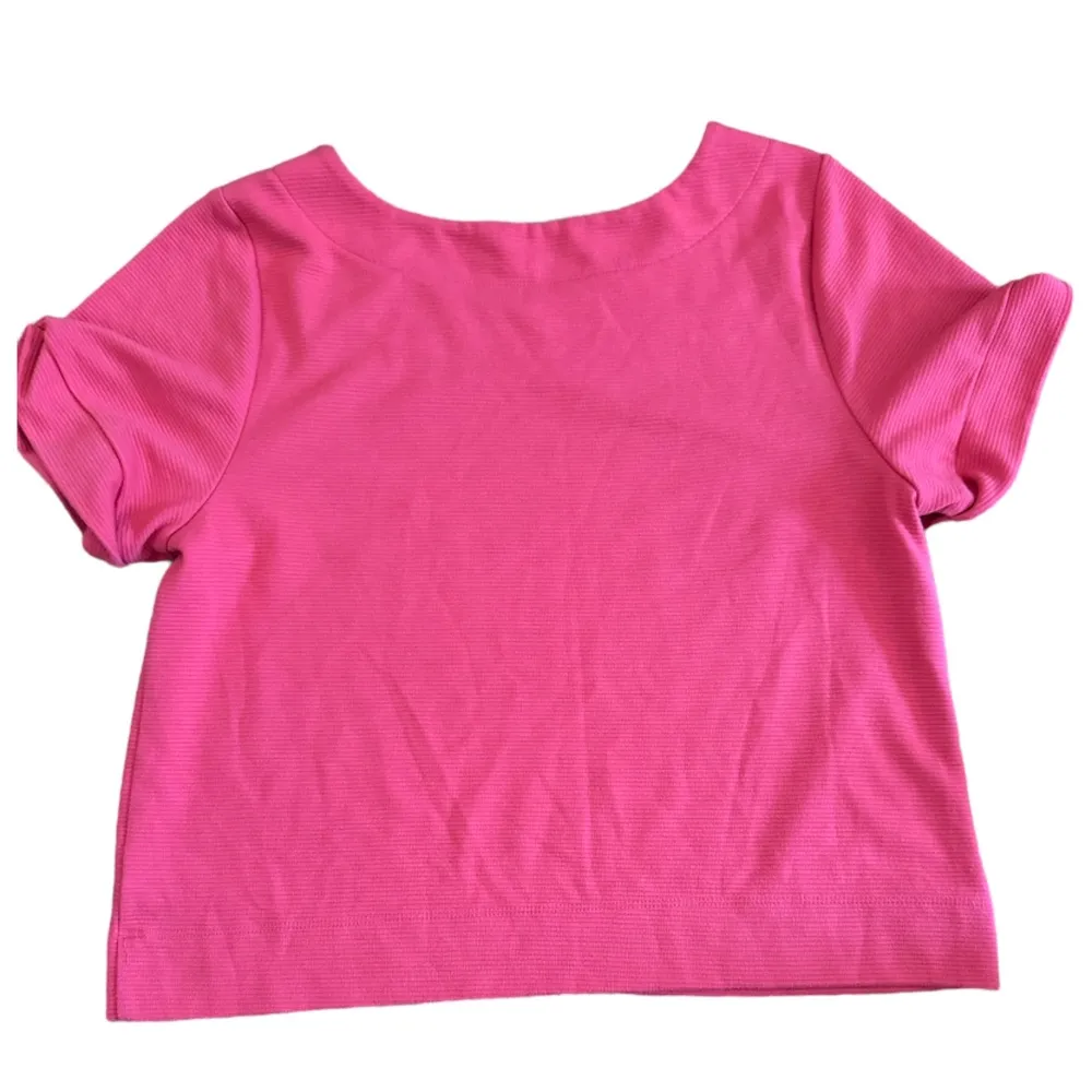 The limited Red Textured Crop Top Medium e - Image 5