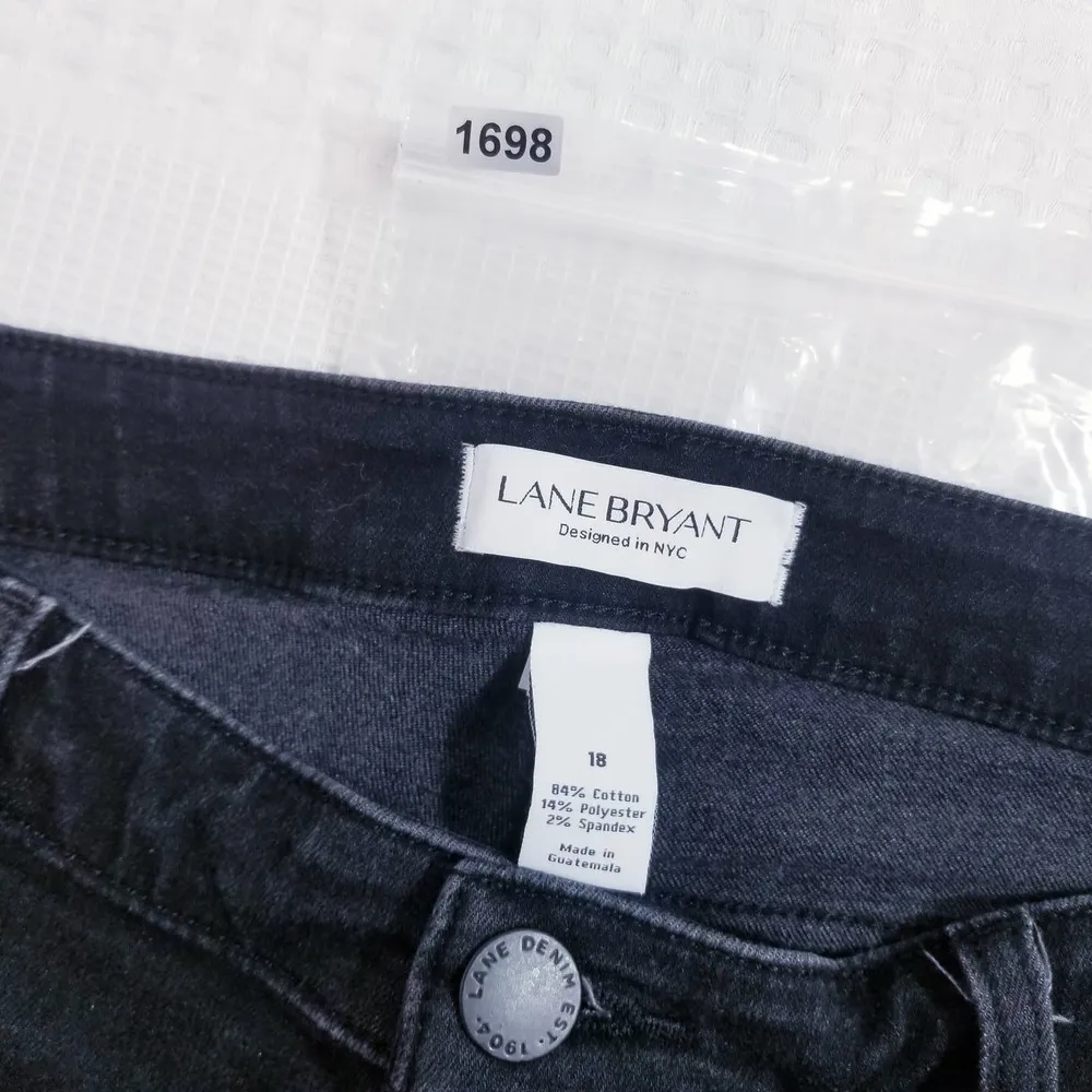 Lane Bryant Midrise Girlfriend Black Bootcut Denim - Image 9