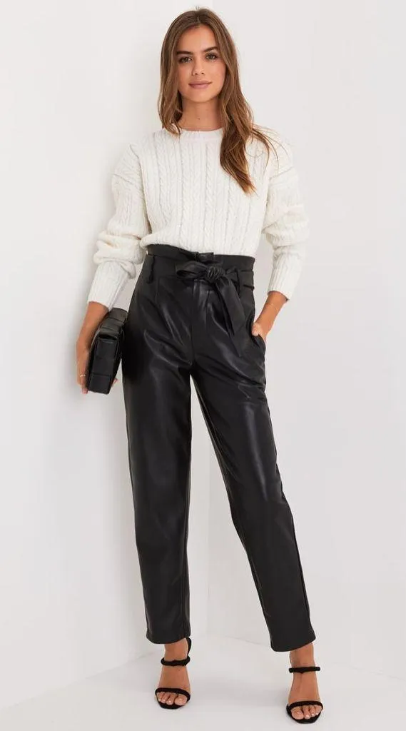 NWT Winter Wishlist Ivory Rhinestone Cable Knit Pullover Sweater size small - Image 3