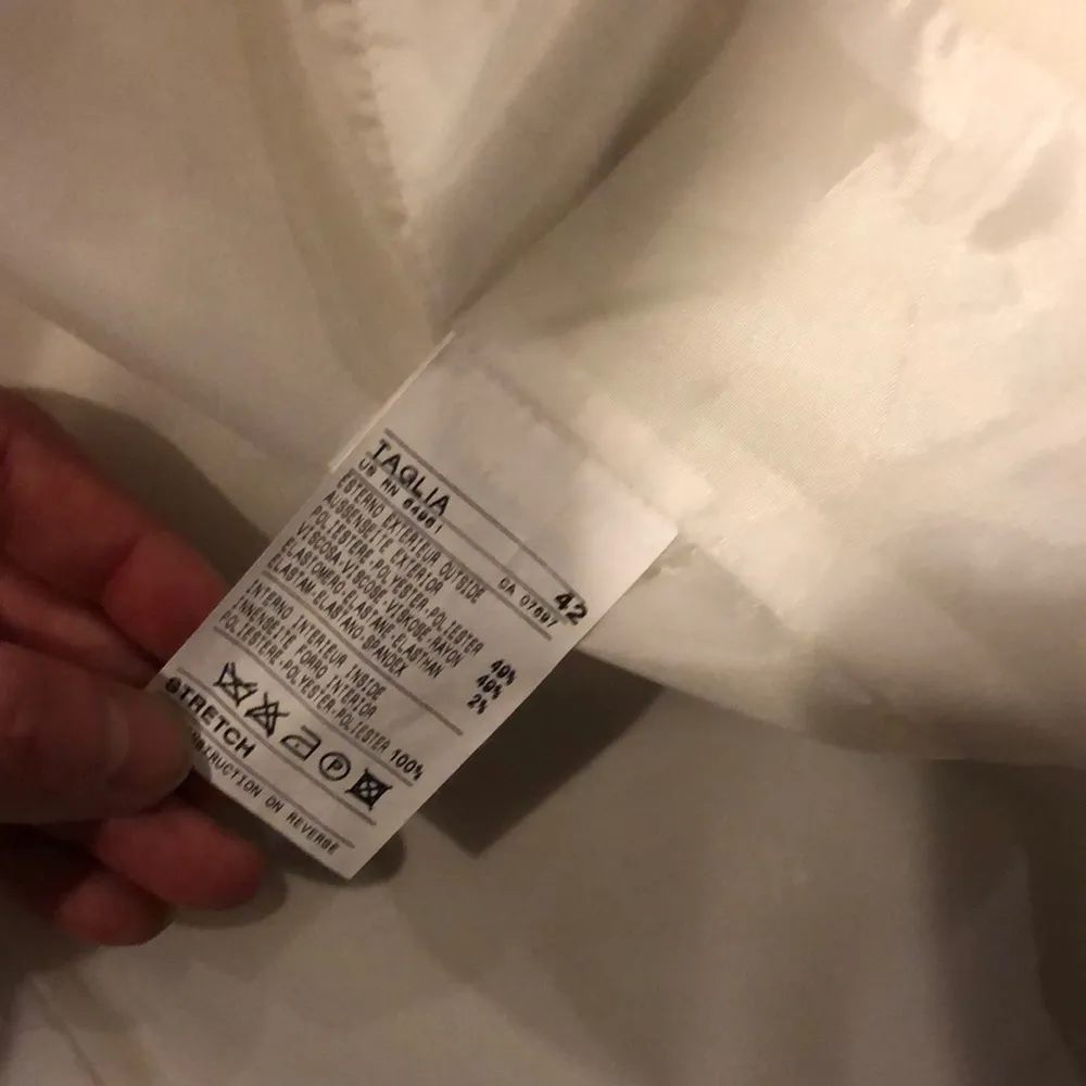 Benetton Cream Suit Blazer (EUR 42) - Image 8