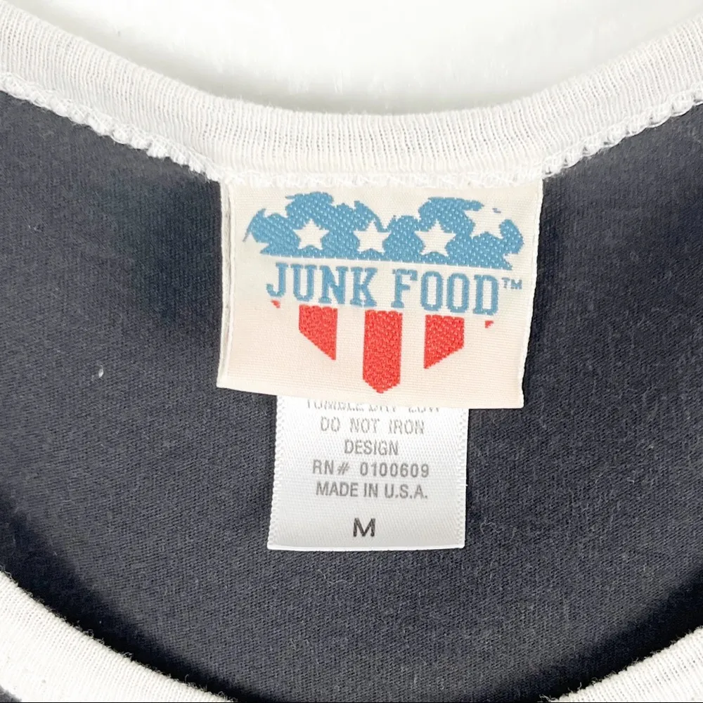 JUNK FOOD 100% Cotton Two Tone Sleeveless Wonder Woman Graphic Tee, Size Medium - Image 3