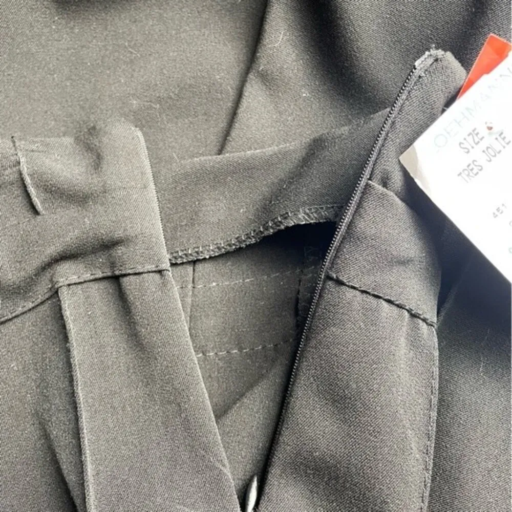 NWT Vintage Loehmann’s Juliet Italy Midi Skirt Black Asymmetric Hem Size Medium - Image 11