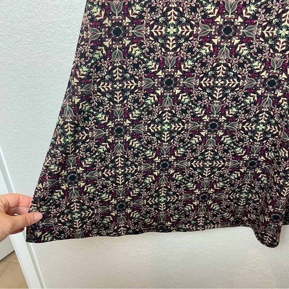 PREMISE High Neck Aline Short Sleeve Mini Patterned Dress Size 2 - Image 4