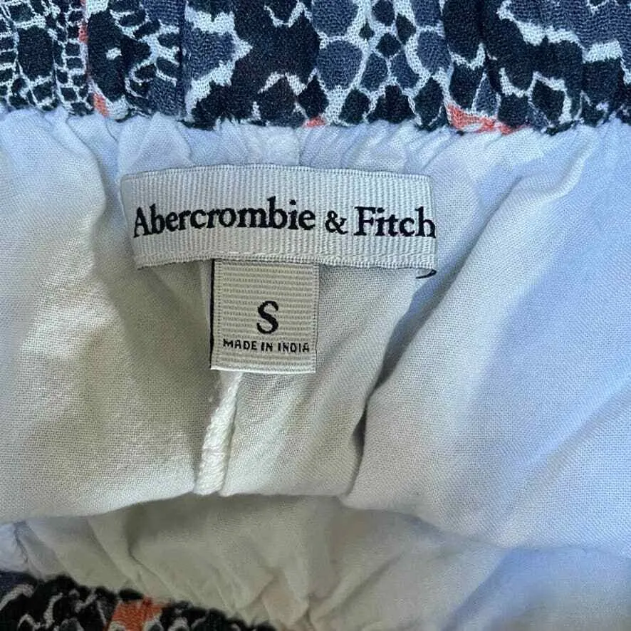 Abercrombie & Fitch Shorts Womens Small Black Pink Viscose Elastic Waist Lined - Image 6