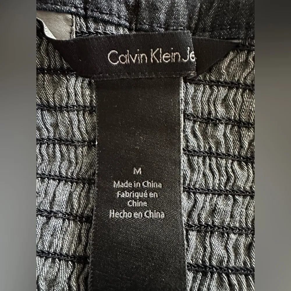 Calvin Klien Jean Sleeveless Smocked Dress (650) - Image 9