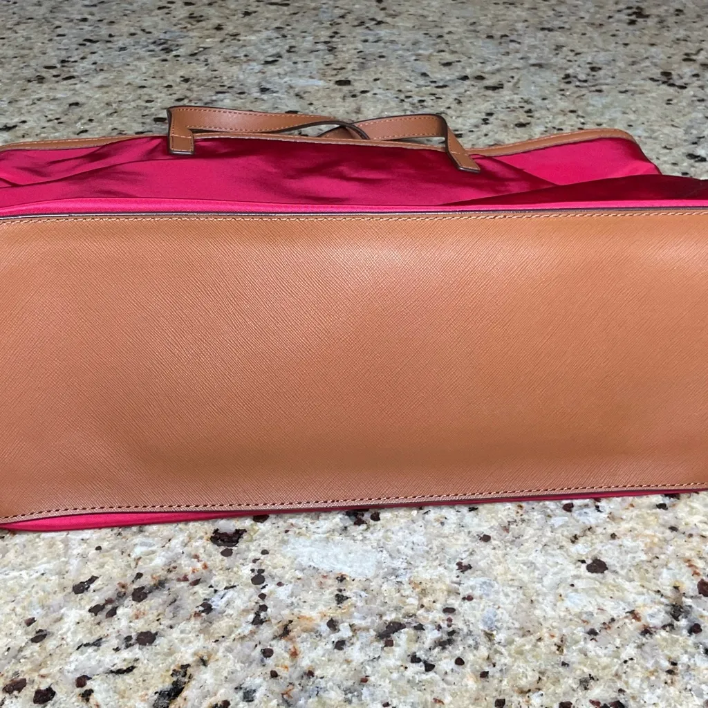 Michael Kors Red Kempton Nylon Tote Bag (With Leather Trim) - NWOT - Image 5