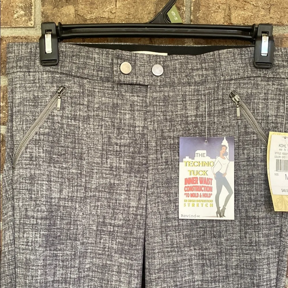 Rewind Gray Textured Slim-Fit Trousers - Image 2