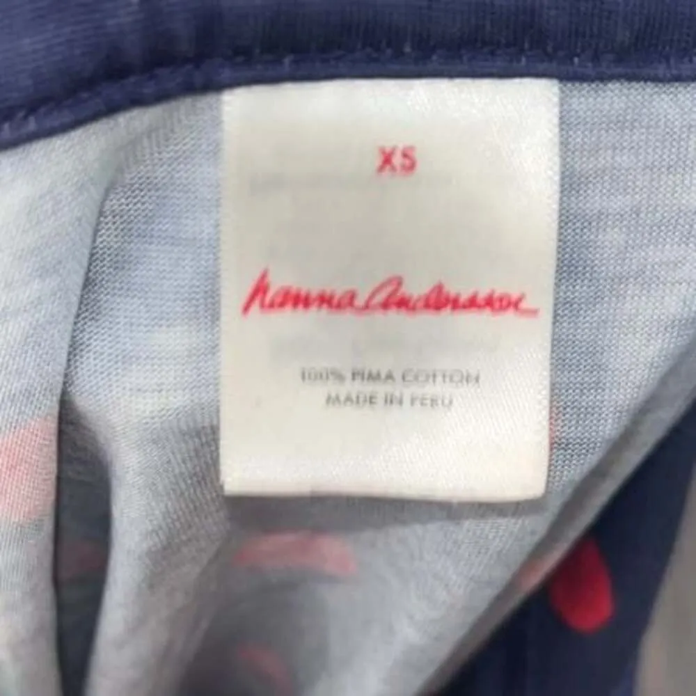 Hanna Anderson Pima Cotton Pajama Top ONLY Blue Size XS - Image 2