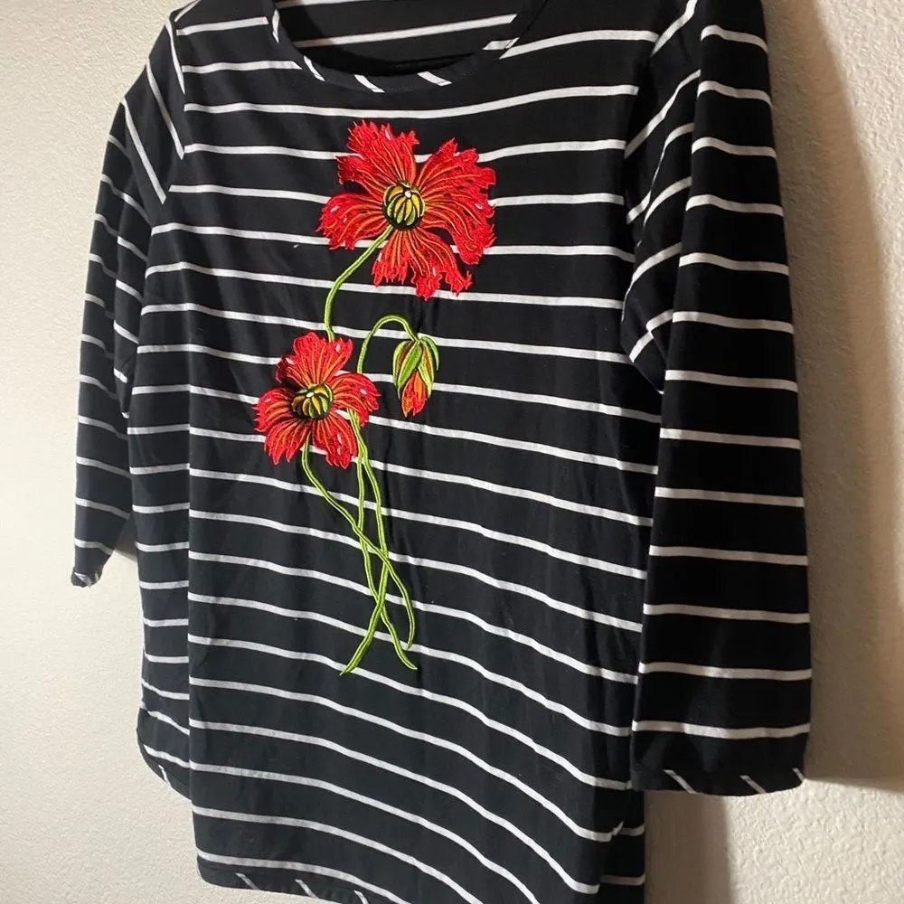 Bob Mackie Embroidered Top - Image 7