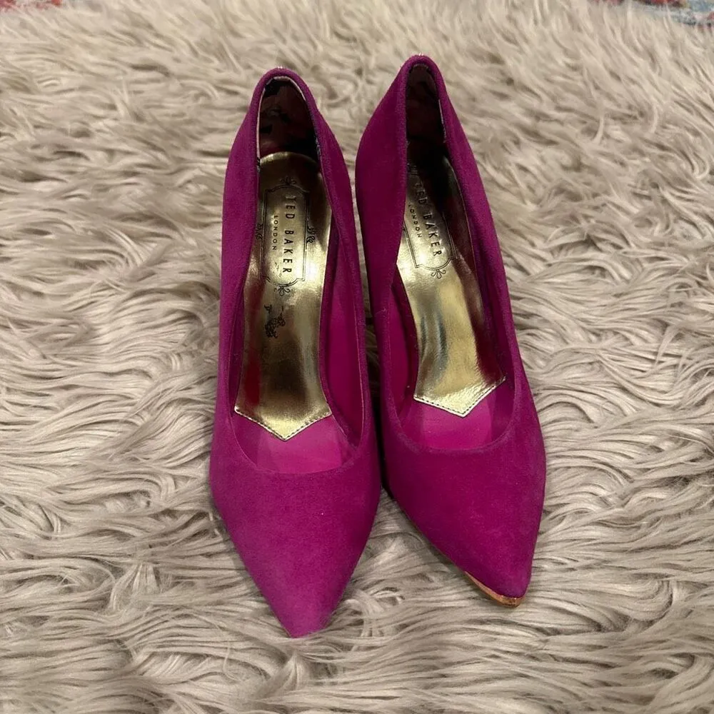 Ted Baker pink suede high heels size 36 (US 36) - Image 2