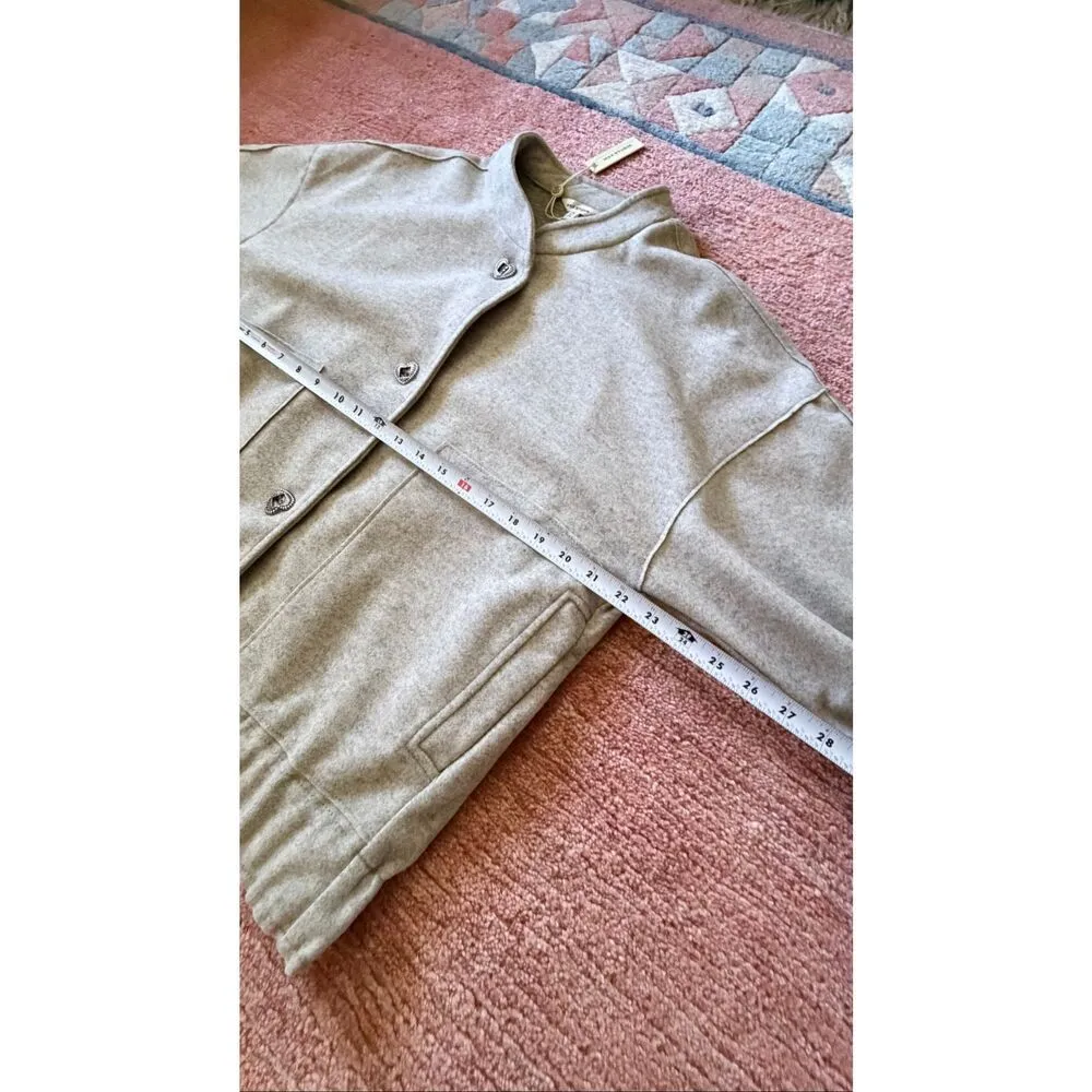 NWT Max Studio Gray Button Front Jacket Women’s Size M Soft Casual Coat - Image 5